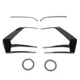 thumbnail image 2 of Rear Taillight Eyebrow Cover, Durable Reliable Glossy Black Tail Lamp Eyebrow Trim Guard Protector  for Mk7 R GTD 2013 To 2016, 2 of 8