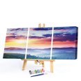 thumbnail image 2 of Cuadros Decorativos 3 paneles de pintura al óleo de amanecer por números, Kits de lienzo, imagen de pared, manualidades DIY Sywqhk Nuevos Originales, 2 of 9