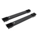 thumbnail image 5 of 2 piezas de rodillos para muebles y electrodomésticos de acero con capacidad de carga de 300 kg, base móvil extensible para lavavajillas, color negro, 5 of 15