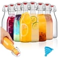 thumbnail image 1 of Juego de 8 Botella (500ml) de Vidrio Transparente con Tapón Abatible y Botellas de Vidrio para Elaboración Casera, Cerveza, Kombucha, Kefir, Extracto de Vainilla, 1 of 4