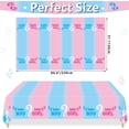4Pcs Gender Reveal Tablecloth - Gender Reveal Table Decorations ...