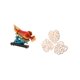 thumbnail image 5 of Estatua de arowana de resina con hojas de palma, placa de pared de madera, decoración de pared, adorno de selva tropical, diseño creativo, adecuad, 5 of 8
