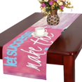 thumbnail image 1 of BSDHOME Work hard in Silence let success make the noise Table Runner 14x72 inches, 1 of 4