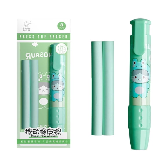 fheaev Press The Cute Cartoons Stationery Eraser Pen For Kindergarten Children's Learning Supplies