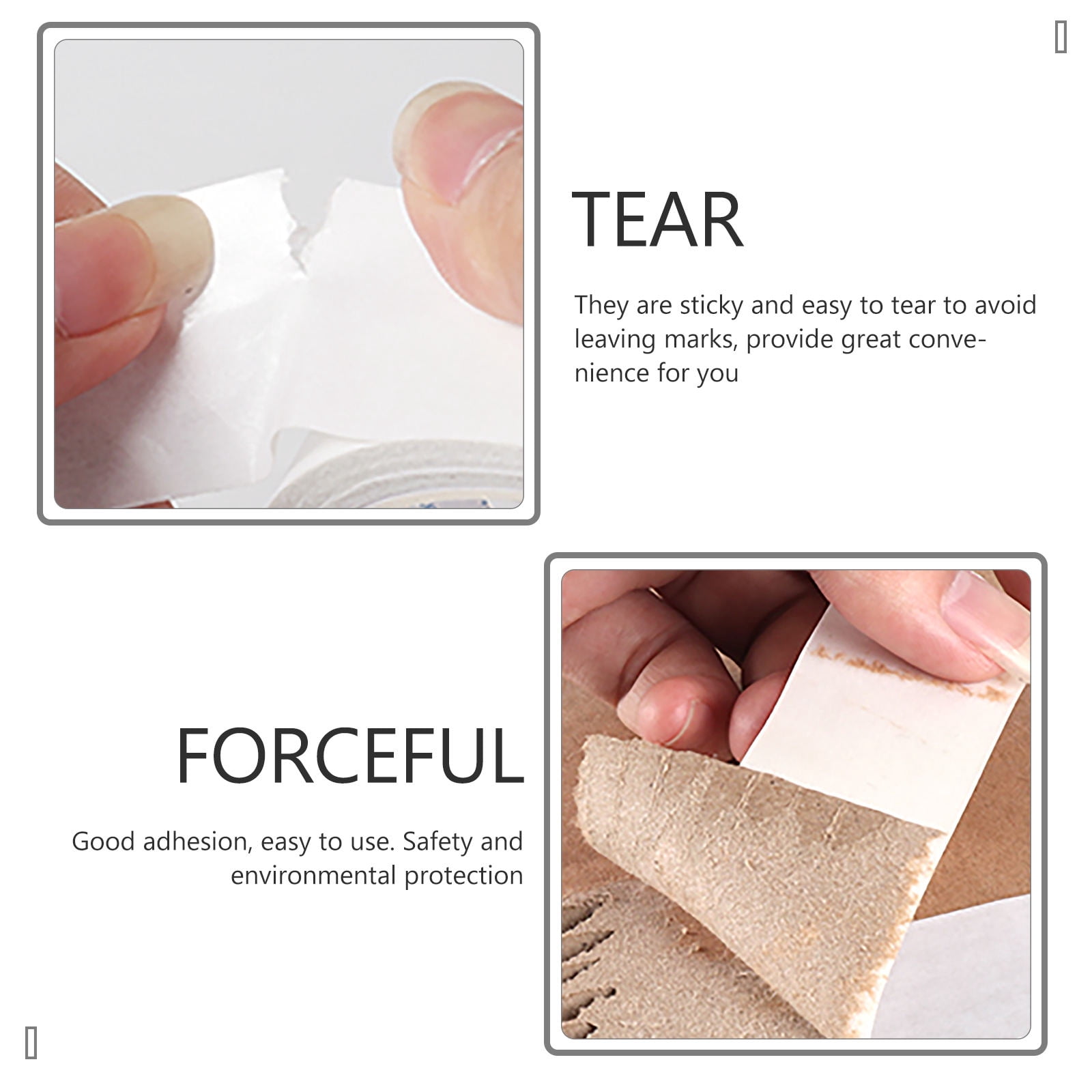 Raindrops 40 Rolls  of Office Double Side Tapes Office Accessories Strong Adhesive Tapes (White)
