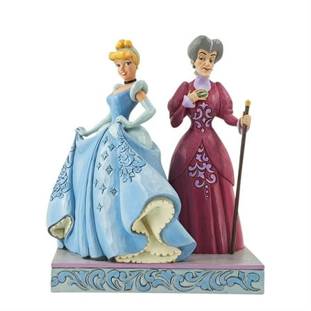 Jim Shore Disney Traditions Cinderella and Lady Tremaine Cruel And Compassionate