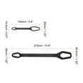 thumbnail image 2 of Uxcell 2pcs 3-17mm 8-22mm Double-ended Adjustable Wrench 0.2" 0.3" Thick, Black, 2 of 6