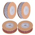 thumbnail image 3 of 4 Roll of 2 Yard Adhesive Ribbon Weaving Cotton Hollow Brim Gift Packaging Ribbon DIY Self-sticking Accessories for Party Home Office (Mixed Color), 3 of 3