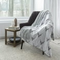 thumbnail image 1 of Safdie & Co. Premium Ultra Soft Reversible Faux Fur Throw Blanket Plaid Deer Shield, 1 of 3