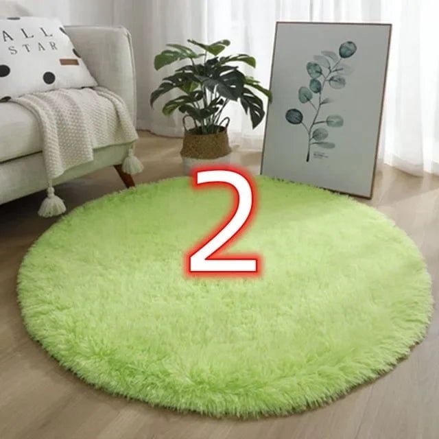 4043 New Nordic Tie-Dye Carpet Wholesale Plush Mat Living Room Bedroom Bed Blanket Floor Cushion for Home My Lux Decor Round