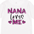 thumbnail image 4 of Inktastic My Nana Loves Me Hearts in Pink Plaid Boys or Girls Long Sleeve Toddler T-Shirt, 4 of 5