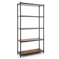 thumbnail image 4 of Costway Estantería de Almacenamiento Independiente de 5 Niveles, Estantería Alta de 154 CM con Dispositivo Antivuelco y Pies Ajustables, Estantería Moderna para Dormitorio, Sala de Estar, Blanco/Negro, 4 of 4