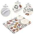 thumbnail image 4 of Rugby Baseball Soccer Basketball Dish Drying Mat 16x18 Absorbent Microfiber Draining Rack Pad for Kitchen Counter Sink, 4 of 8