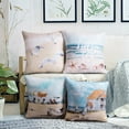 thumbnail image 4 of Phantoscope Ocean Series Decorative Throw Pillows, Light Blue Seaside, 18" x 18", set of 4, 4 of 5