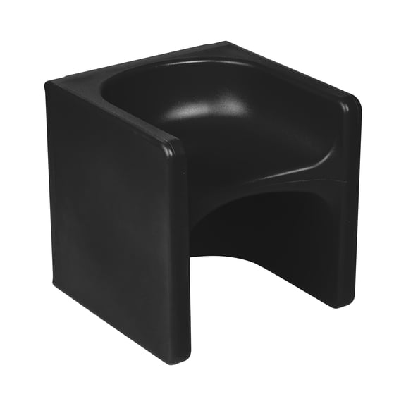 ECR4Kids Tri-Me 3-In-1 Multipurpose Outdoor Cube Chair, Children's Furniture, Black