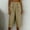 Khaki, variant on BUIGTTKLOP Womens Wide Leg Capri Pants Elastic Waist Casual Loose Lounge Trousers 2026 Summer Flowy Beach Vacation Capris
