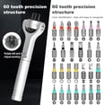 thumbnail image 6 of OKYMOTOR 40 in 1 Magnetic Ratchet Repair Phillips Screwdriver Set 60Tooth Gear Multi Bit Drive Rust Proof for Bikes Appliances Furniture Repair, 6 of 7