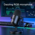 thumbnail image 3 of Microphone de Jeu PC, Microphone à Condensateur USB Polyvalent Réduction de Bruit Plug and Play pour Podcast, 3 of 7