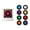 White Rotation, variant on Programmable NFC Music Box Fridge Magnet, Rotating Vinyl Record Mini Jukebox with 9 Smart Audio Stickers and LED Light Display, Magnetic Singing Player for Fridge
