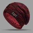 thumbnail image 2 of MEICHEN Beanie for Men, Winter Hats for Guys Cool Mens Lined Knit Warm Thick Skully Stocking Binie Hat, Fall Winter Fashion Accessories, 2 of 6