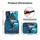 thumbnail image 5 of Fotbe Blue Iceberg Leaf Wolf Juego de 4 Tapetes para Auto con Estampado – Alfombrillas de Goma Reforzada, Diseño Antideslizante, Protección para Todo el Año – Vehículos, Autos, Camionetas y SUVs, 5 of 7