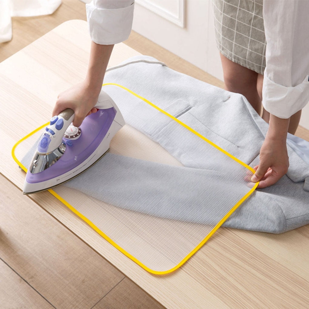 2 Pcs Ironing Pads Protective Heat Resistant Mesh Cloth Ironing Clothes Scorch Insulation Protective Guard Mat Random Color