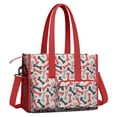 thumbnail image 2 of Teacher Tote Bag,Dog Bones Teacher Utility Tote Bag,Large Work Tote Bags for Women with Multiple Pockets,Top Zipper Closure,13.8x10.6x6.7 Inch, 2 of 5