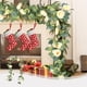 thumbnail image 4 of Guirnalda Floral Navideña de 2 M | Flores Rojas y Blancas con Follaje Verde | Decoración Artificial Duradera y Flexible para Repisas, Puertas y Escaleras, para Uso En Interiores y Exteriores., 4 of 6