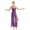 Purple, variant on iiniim Womens Lyrical Asymmetrical Mesh Split Dress Spaghetti Strap Leotard Dress Ballet Dance Costumes