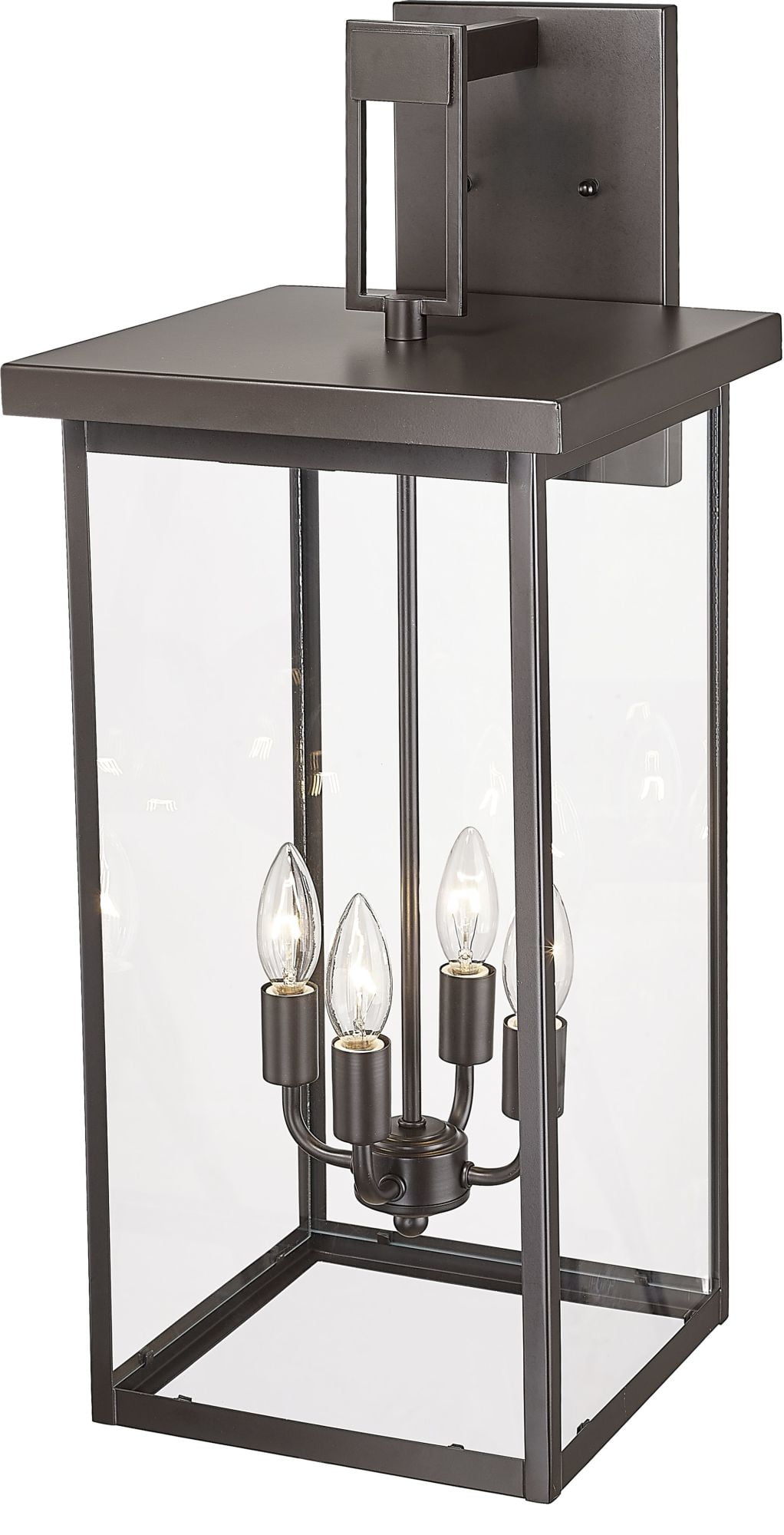 Millennium Lighting 42603-PBK Barkeley 4 Light 27" Tall Outdoor Wall Sconce - Black