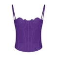 thumbnail image 4 of UYISJ Womens Lace Bustier Mesh Sexy Vintage Spaghetti Strap Open Back Boned Corset Going Out Party Crop Top, 4 of 5