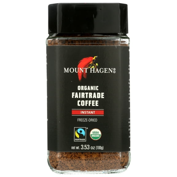 Mount Hagen Organic Freeze Dried Instant Coffee, 3.53 oz Jar