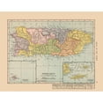 thumbnail image 3 of Hammond 24x20 Black Modern Framed Museum Art Print Titled - Central America Puerto Rico - Hammond 1910, 3 of 5
