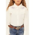 thumbnail image 3 of Shyanne Girls' Embroidered Long Sleeve Pearl Snap Stretch Western Fringe Shirt - SGFA23W6 X-  US, 3 of 4