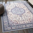 thumbnail image 5 of Jamfeel Area Rugs Vintage Floral Printed Washable Non-slip Carpets Foldable Thin Low Pile Rug for Living Room Bedroom 8'x10' Blue, 5 of 7