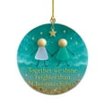 thumbnail image 2 of Deeceymbur Friendship Sea Glass Christmas Ornament Holiday Decor Coastal Beach Themed Gift for Friends Family Tree Hanging Decoration, 2 of 6