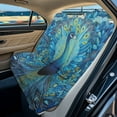 thumbnail image 2 of Xoenoiee Blue Peacock Print Dogs Car Seat Cover for Back Seat, Washable Bench Seat Covers Nonslip Backseat Cover Protector Car Interior Accessories for Truck SUV Van, 2 of 7