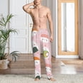 thumbnail image 5 of Uemuo Cute Sushi Pattern Men's Wide Leg Palazzo Lounge Pants with Pockets Light Weight Loose Comfy Casual Pajama Pants-XX-Large, 5 of 9