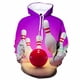 thumbnail image 3 of Sudadera con capucha con estampado 3D de bola de bolos para hombre, sudadera de manga larga con personalidad, sudadera para niños, ropa deportiva para exteriores, 3 of 5