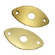 thumbnail image 1 of 2 placas metálicas ovaladas curvas con tornillos para piezas de guitarra eléctrica y bajo Dorado, 1 of 8