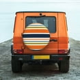 thumbnail image 2 of Fotbe Colorful Pastel Stripes Spare Tire Cover Thickening Universal Fit for Jeep, Trailer, RV, SUV, Truck, Tough Tire Wheel Soft Cover-16 inch, 2 of 9