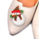 thumbnail image 4 of Parches de diamantes de vidrio Vhermosa con cuentas 2 piezas para ropa y bolsos Glamour Sparkling Snowman Embroidery, 4 of 8