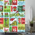 Grinch Merry Christmas Shower Curtains for Bathroom 72 x 72 Inches with ...