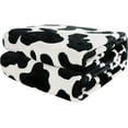 thumbnail image 4 of Fuzzy Black Cow Print Blanket Adult Baby Soft Warm Cozy Fleece Cat and Dog Blanket Soft & Warm Fleece Flannel Pet Blanket, Great Pet Throw(40*50in), 4 of 6