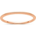 thumbnail image 1 of 14K Rose Gold 1.2mm Bead Stackable Band (Size 9.5) Made In United States stk18-120r-9.5, 1 of 6