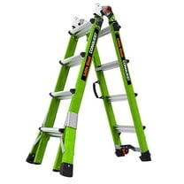 Lightweight Ladder, 217 in, Fiberglass, 300 lb Load Capacity