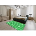 thumbnail image 4 of Ahgly Company Indoor Square Patterned Neon Green Area Rugs, 7' Square, 4 of 6