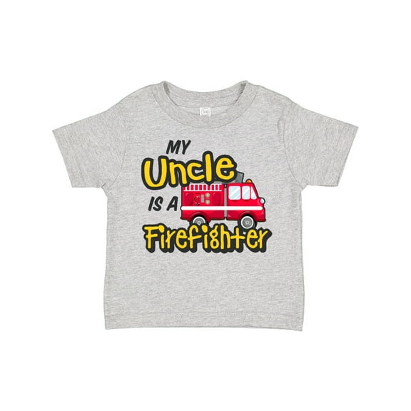 Inktastic My Uncle is a Firefighter with Fire Truck Boys or Girls Toddler T-Shirt