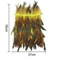 thumbnail image 2 of Honeeladyy Gold Feather Shawl for Women Masquerade Witch Wings Cape Mardi Gras Costume Collar Accessories for Christmas, Themed Parties, Carnivals, Masquerade Parties, 2 of 2
