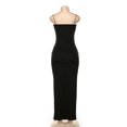 thumbnail image 2 of Elastic Dress Breathable Black Slim Fit Women Dress Polyester For Party ANGGREK Otros, 2 of 7